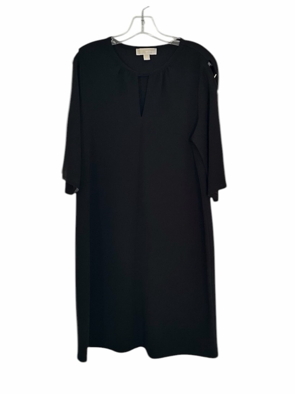 Michael Kors Woman’s Black & Gold Dress - Size Large Ex Cond  PTP 21” Length 38”